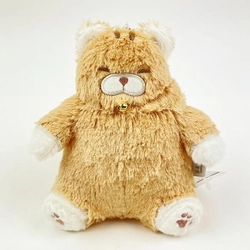 ねこ肯定感のふわふわもこもこでぬいぐるみのようなミニクッション。肌触りの良さとふっくらしたフォルムに癒されます！