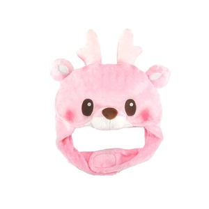 イワシカちゃんぬいぐるみキャップ（正面／ベルトを留めたパタン）