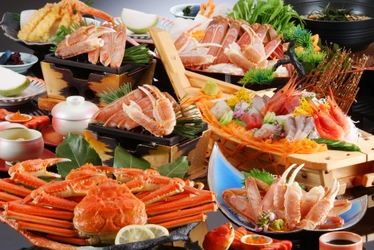 かに！カニ！蟹！京丹後・夕日ヶ浦温泉で極上カニ旅。最大10％OFFの新春キャンペーン開催中/ 京都府京丹後市夕日ヶ浦温泉「夕日浪漫　一望館」