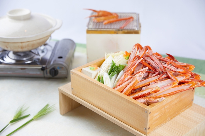 香住ガニフルコース 焼きガニ カニチリ