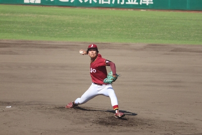 ２失点完投の濱垣投手