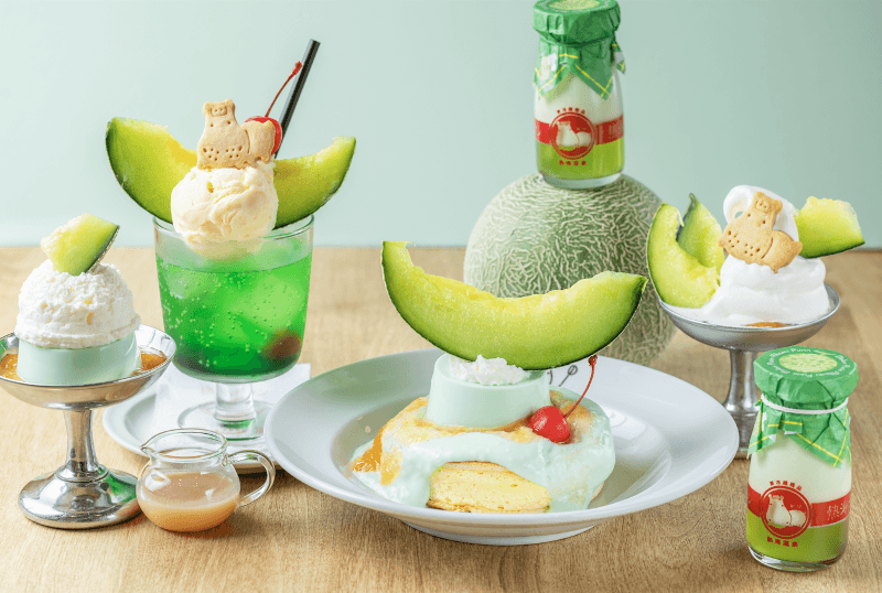 熱海プリンのジューシーメロンプリンメニュー