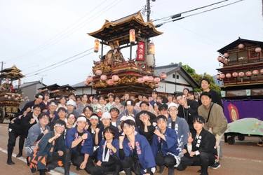 【名城大学】連携協定を結ぶ富山県南砺市城端地域の「城端曳山祭」で学生ら45人が参加