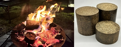 キャンプ場でバイオコークス燃料実用化の実証実験を開始　焚火や調理時の環境に配慮した新たな選択肢を提案