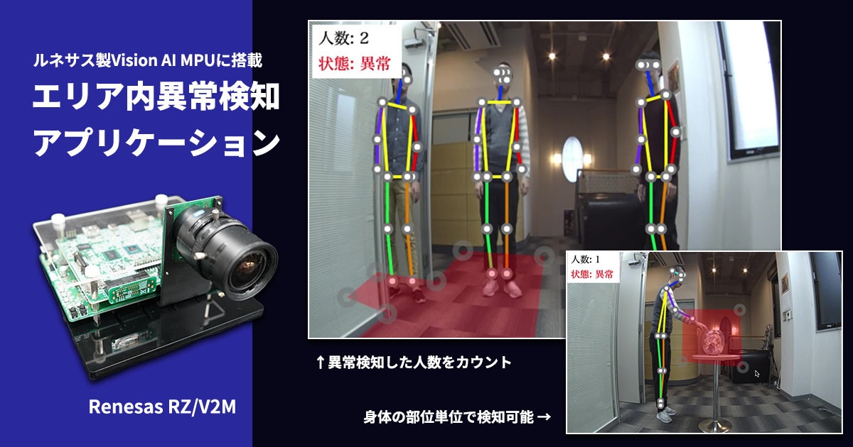 ルネサス製Vision AI MPUにVisionPose(R)を搭載