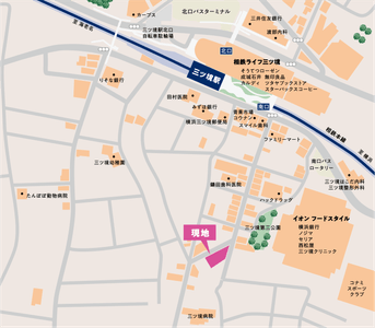 グレーシアフィット三ツ境の位置図