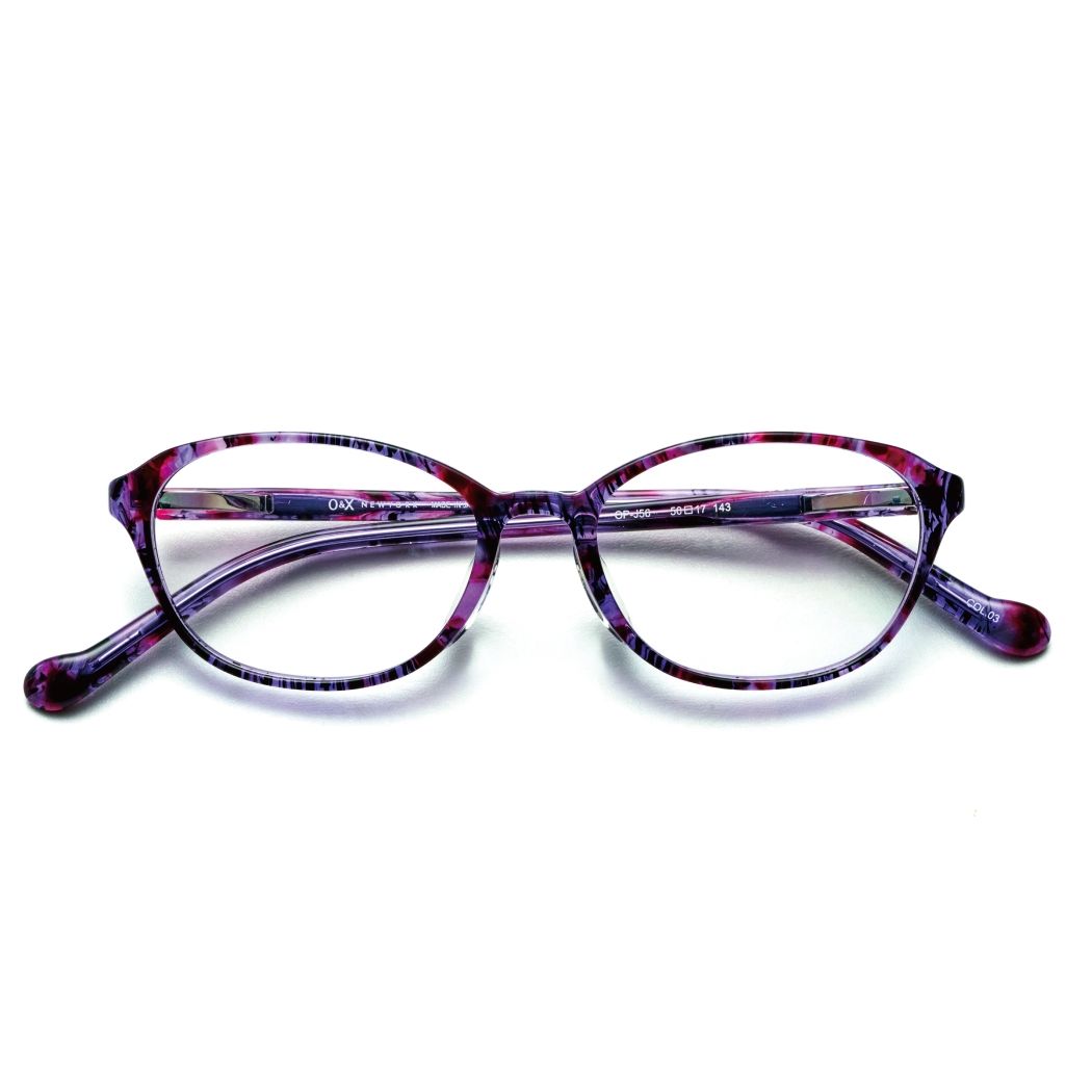 〈O&X NEWYORK〉福井・鯖江製フレーム+レンズ付セット 38,500円