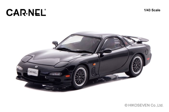 1/43 マツダ RX-7 Type RZ (FD3S) 1998 Brilliant Black:左前
