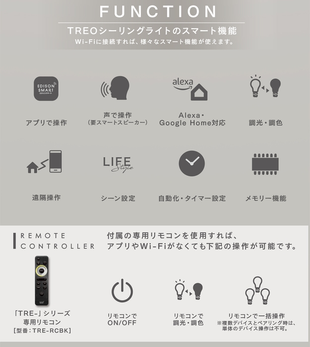 モード設定等様々な使い方が可能