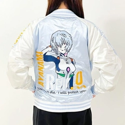 派手なデザインが壮大なエヴァンゲリオンのスカジャン！クールでかっこいい刺繍が魅力の、着ると自信が出るスタイリッシュな一着