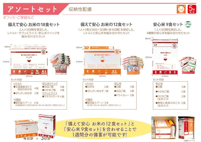 アソートセット 3アイテム