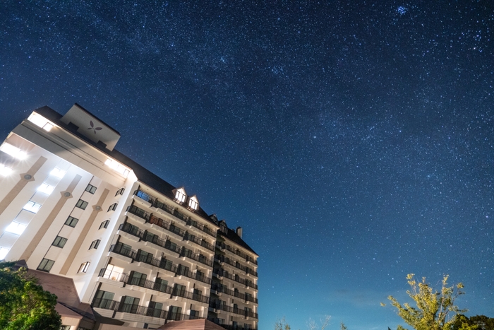 ホテルハーヴェスト天城高原から見える絶景の星空
