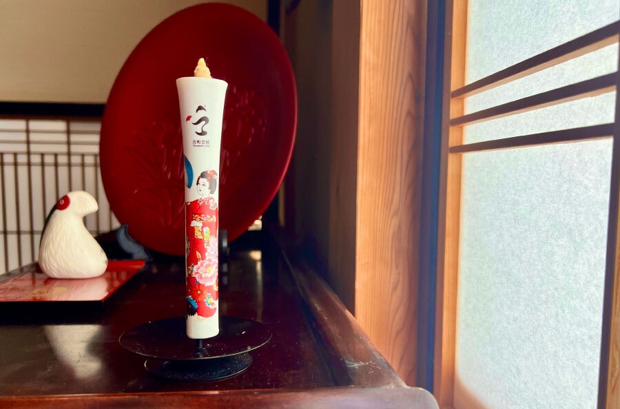 柳都華絵巻ろうそく 使用イメージ