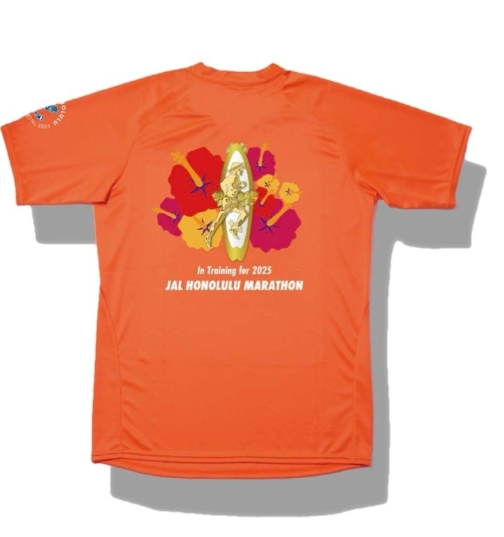 JALホノルルマラソントレーニングTシャツ(オレンジ)