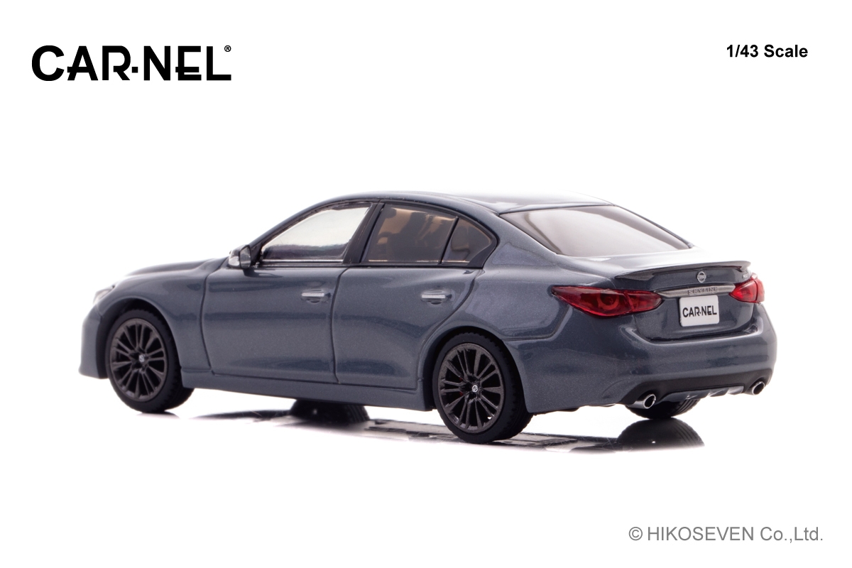 1/43 日産 スカイライン 400R “Carbon Exterior Package” (V37) 2020 Slate Grey:左後