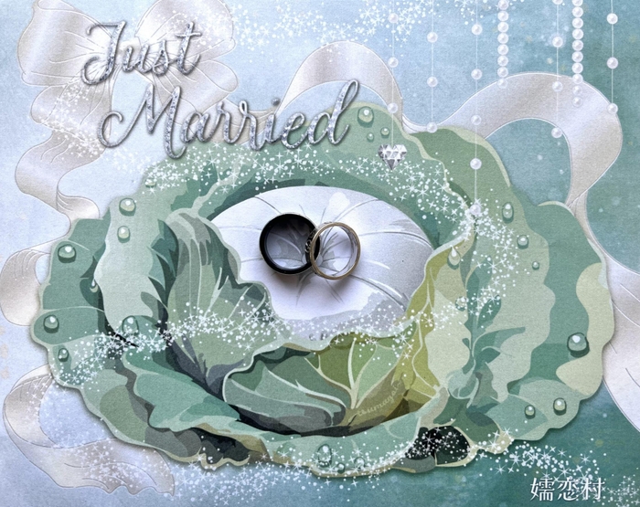 指輪を置いて撮影_キャベツ正面