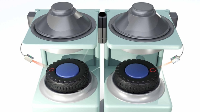 用途例:タイヤ加硫工程での加熱時間制御