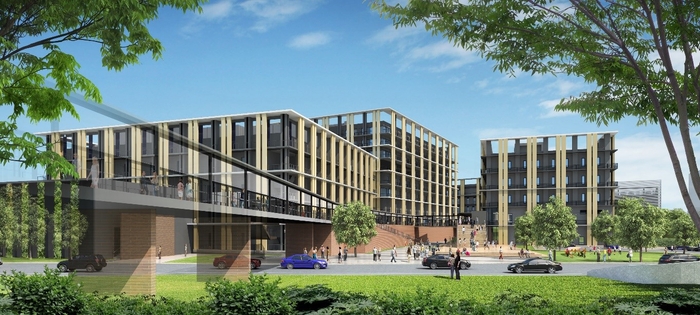 外観 イメージパース ※本資料に掲載しているパースは、現時点でのイメージであり、今後の検討により変更の可能性があります。