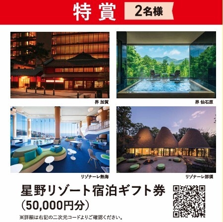 MOMOまみれフェス~Christmas 2025~_抽選会賞品_星野リゾート