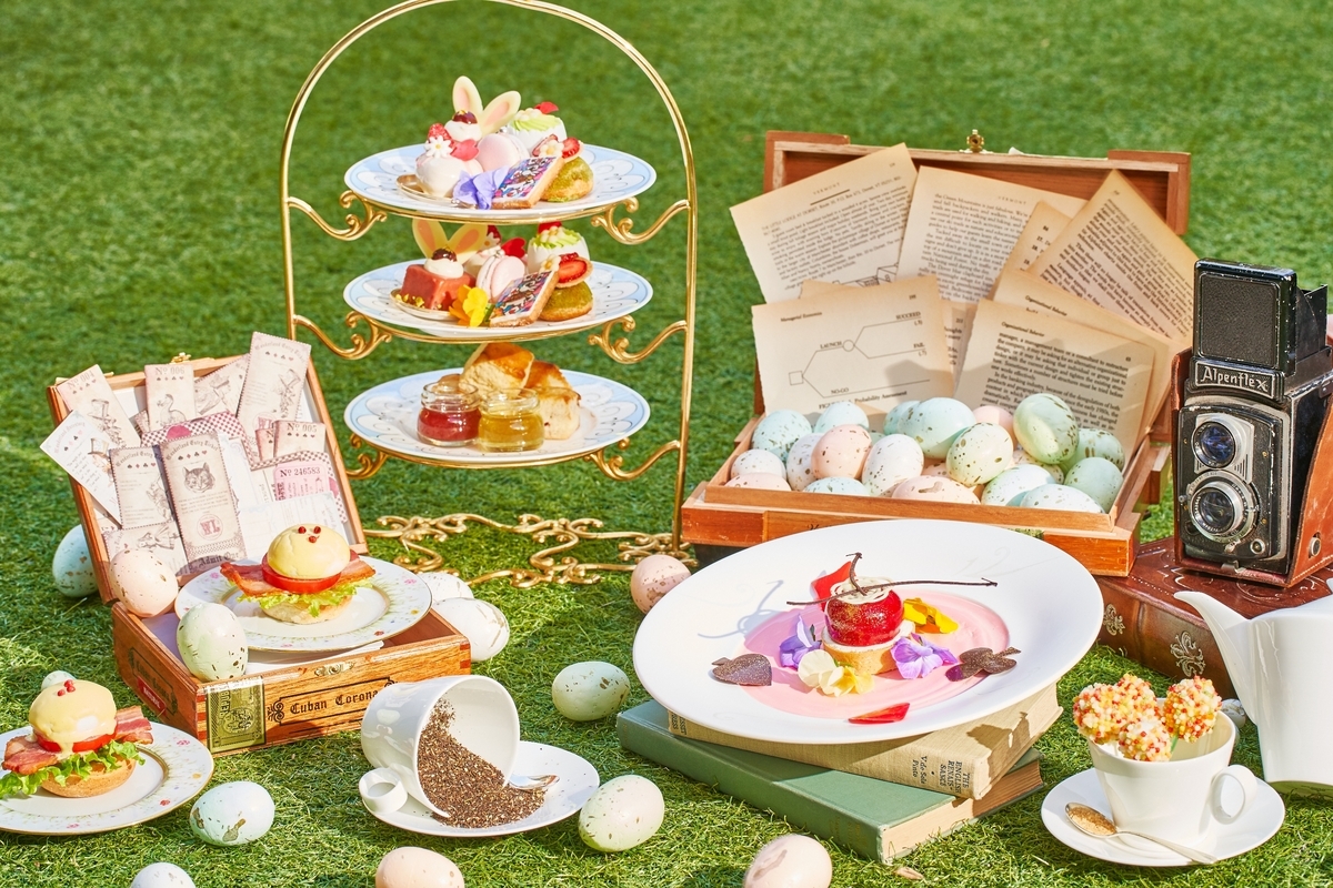 イートイン&テイクアウト用スイーツ『アリスのイースターバニー わくわくアフタヌーンティー大作戦』販売