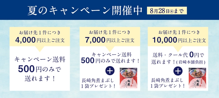 夏の送料キャンペーン概要