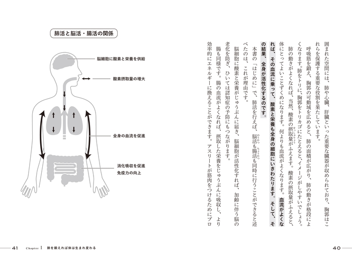 肺活と脳活・腸活の関係