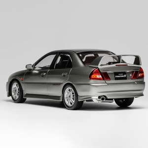 モーターヘリックス 1/18スケール M84001 三菱 Lancer Evolution IV ランサーエボリューション EVO Ⅳ Steel Silver Metallic