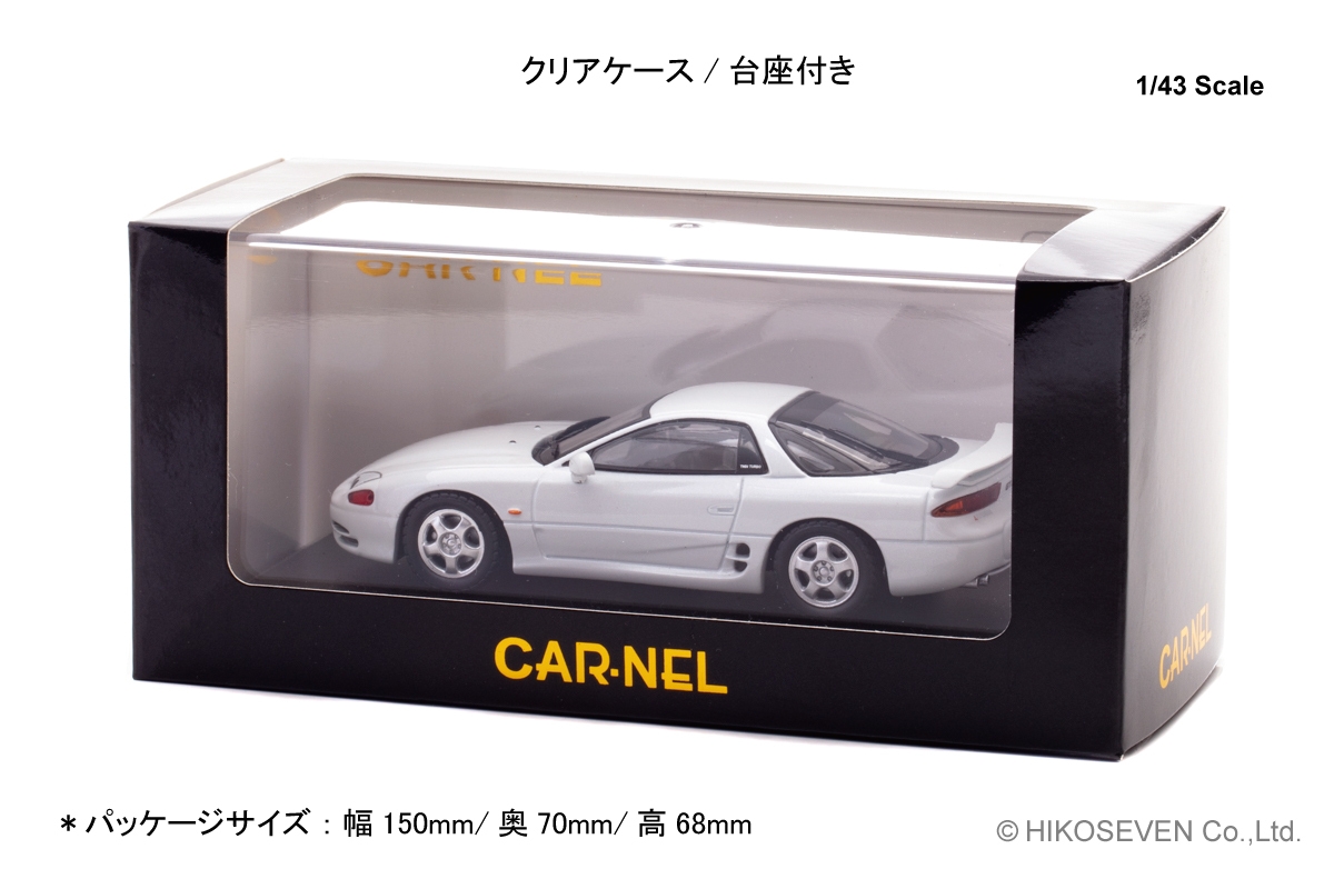 CARNEL 1/43 三菱 GTO Twin Turbo (Z16A) 1993 Galaxy White:パッケージ