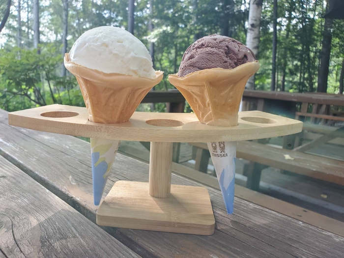 長門牧場のアイスクリーム