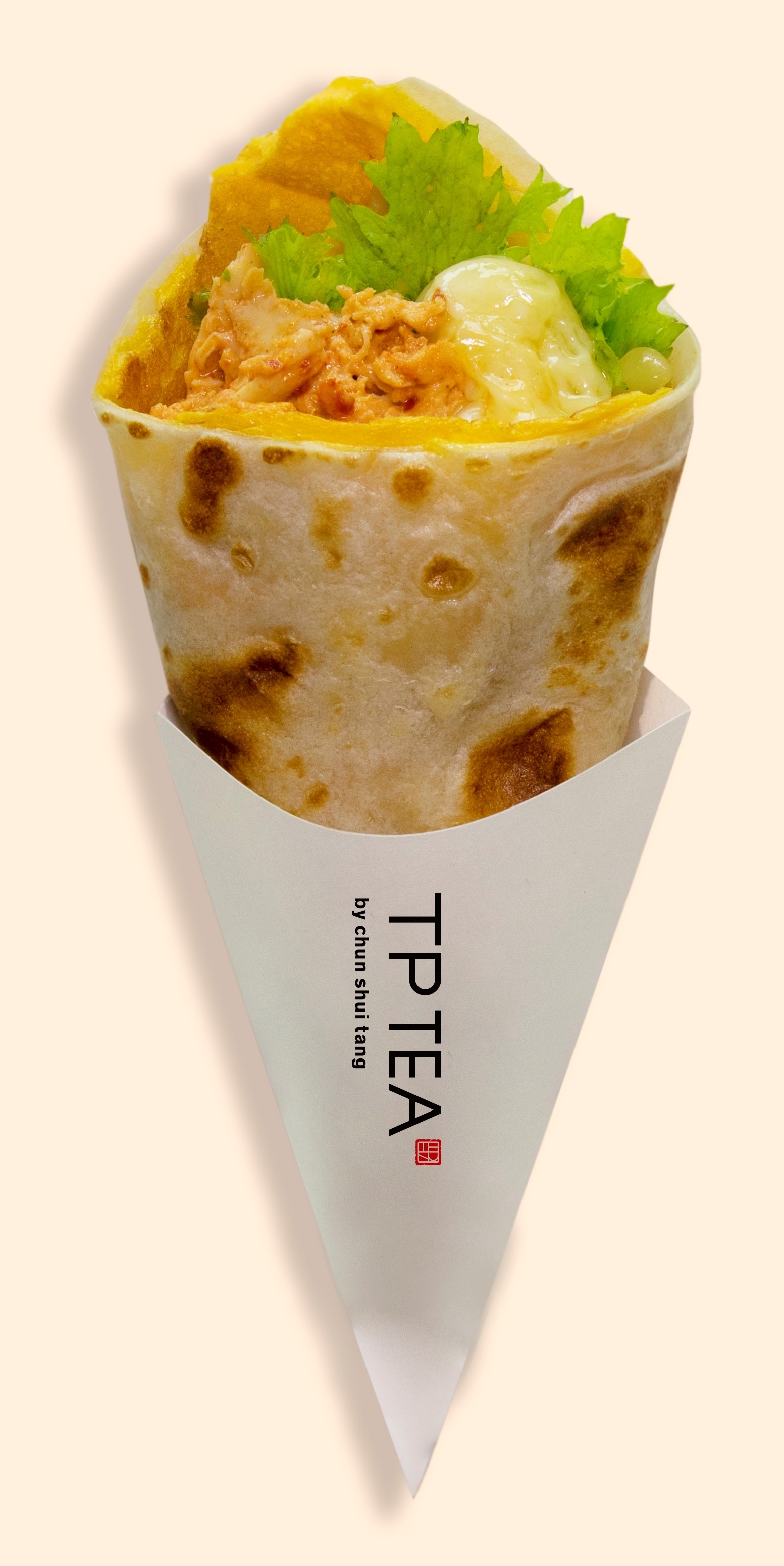 「チキン蛋餅(だんぴん)」単品ハーフサイズ 250円