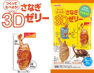 カブトムシのさなぎをリアルに再現！ 「つくってたべよう！さなぎ3Dゼリー」 2025年3月3日(月)新発売！