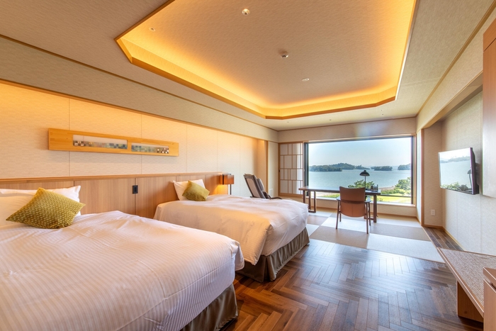 松島一の坊 お部屋はオーシャンビュー