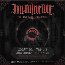 IMMINENCE イミネンス The Black Tour – Japan 2025北欧メタルコアの雄！待望の初来日公演決定！