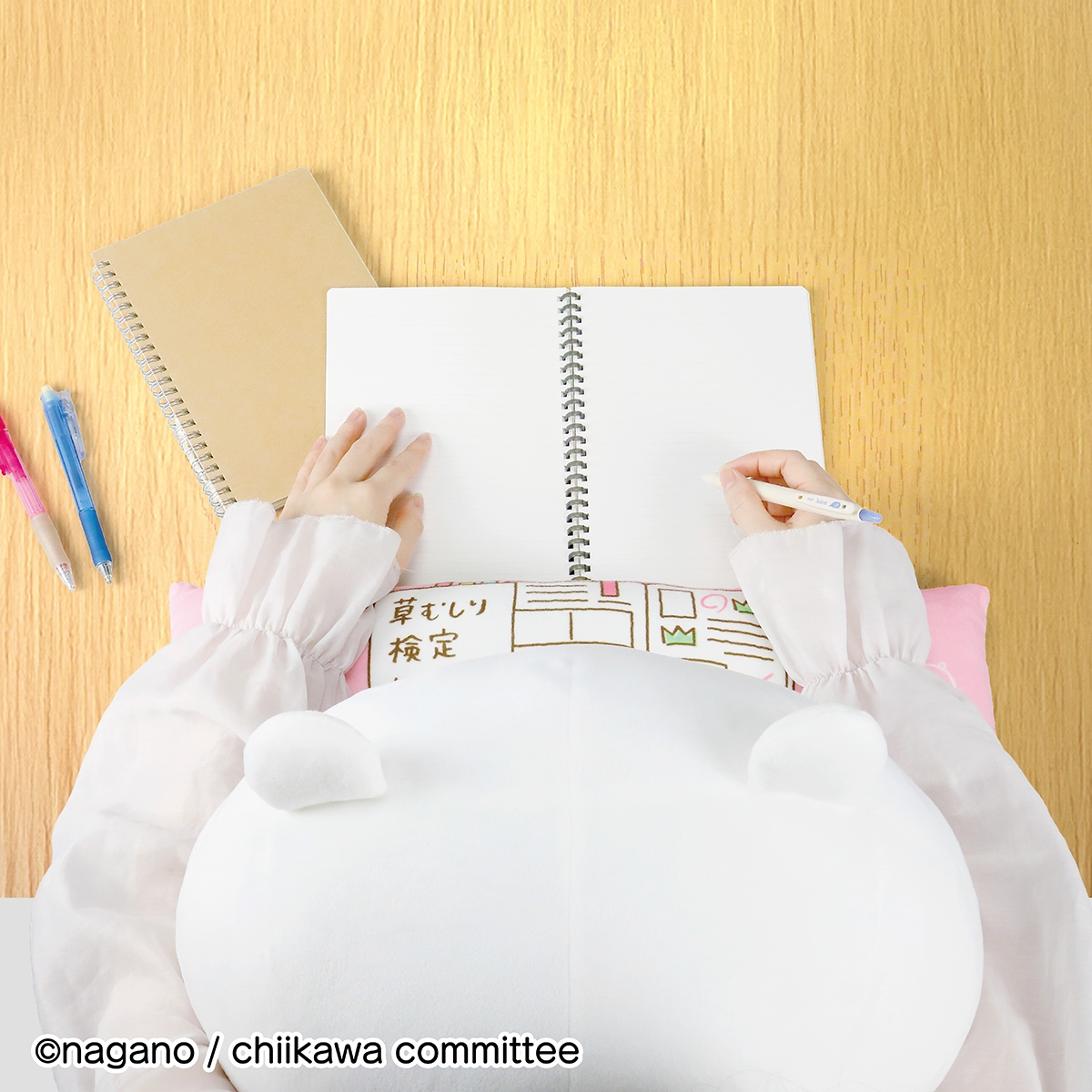 PCクッション ちいかわ いっしょにお勉強!(使用イメージ7)