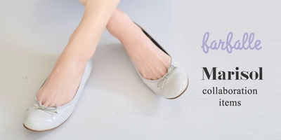 Marisolスタイリスト大平典子さんコラボ【farfalle】ヒューモフィット(R)使用・HAPPY PLUS別注バレエシューズ