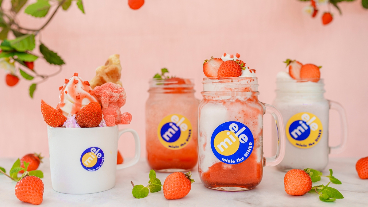 淡路島西海岸 アメリカンダイナー&カフェ 「ミエレ ザ ダイナー」 ~淡路島の春を満喫!ジューシーな淡路島産いちごを贅沢に使用したメニューが登場~