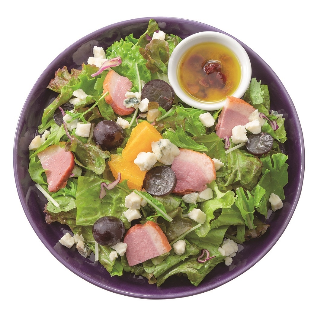 【セージ&フェンネル】鴨とぶどう ブルーチーズのサラダ(自家製ラムレーズンドレッシング)