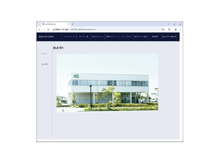 ネットワークカメラ画面(形式:BA30C-PAC-Cのみ)