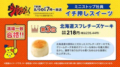 満場一致：北海道スフレチーズケーキ説明（画像はイメージです。）