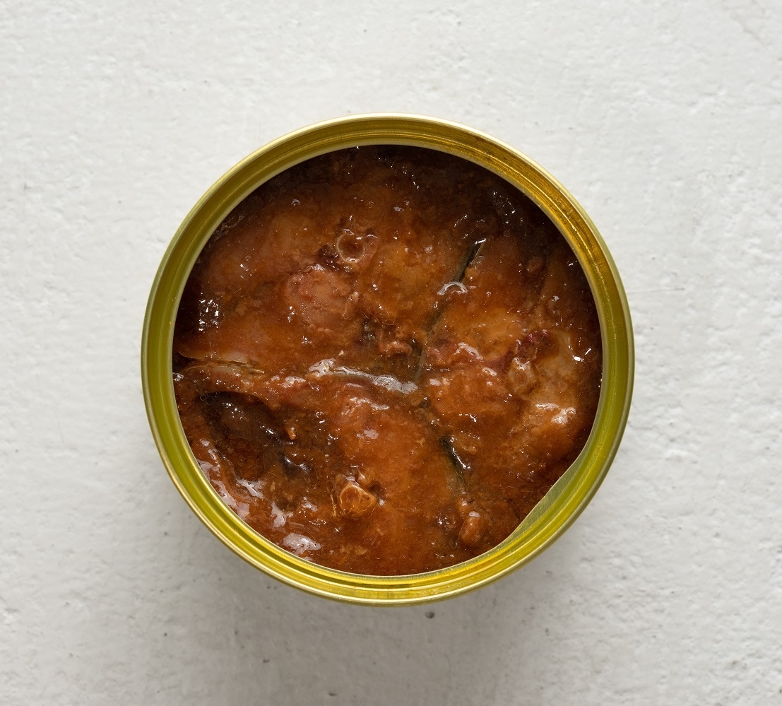 さば缶味噌煮 俯瞰写真