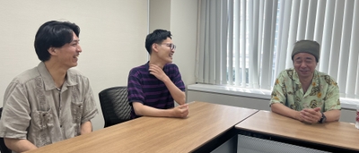 中野文也（トワイライト渚）、カミノシュウヘイ（トワイライト渚）、有野晋哉（よゐこ）