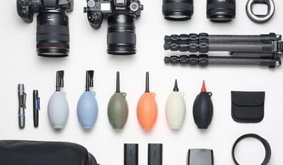 レンズやカメラのクリーニングに！用途に応じてノズル交換可能な「シリコンブロアーマルチノズル」6色を新発売！