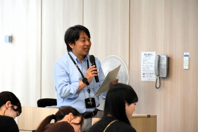 授業を担当した増田教授
