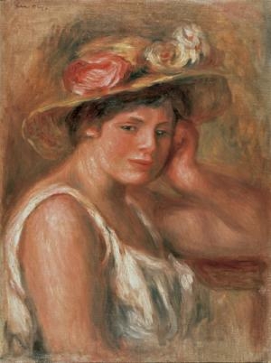 オーギュスト・ルノワール《帽子の娘》1910年 SOMPO美術館(損保ジャパンより寄託)