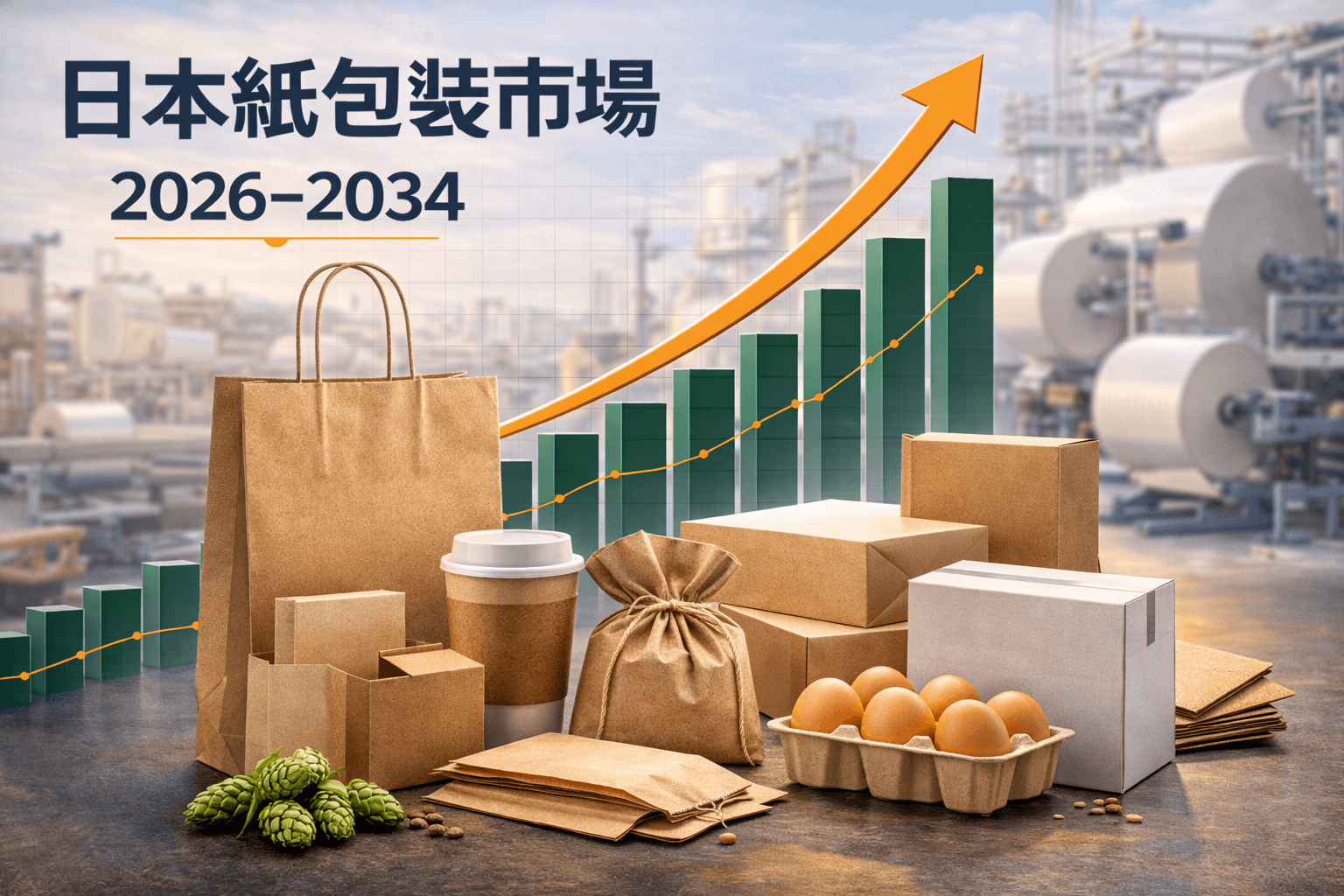 日本 紙包装市場 は 2034年までに 米ドル32.71744十億 を超えると予想され、年平均成長率2.35%で拡大すると見込まれる
