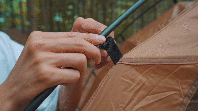 ワンタッチで簡単設置