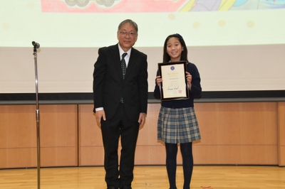 天野教授特別賞の石野由依子さん