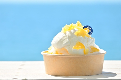 ▲「Diner’s シェイブアイス　はちみつレモン味」