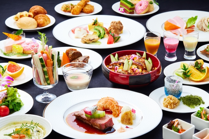 旬の地元食材をふんだんに使ったランチビュッフェ(イメージ)