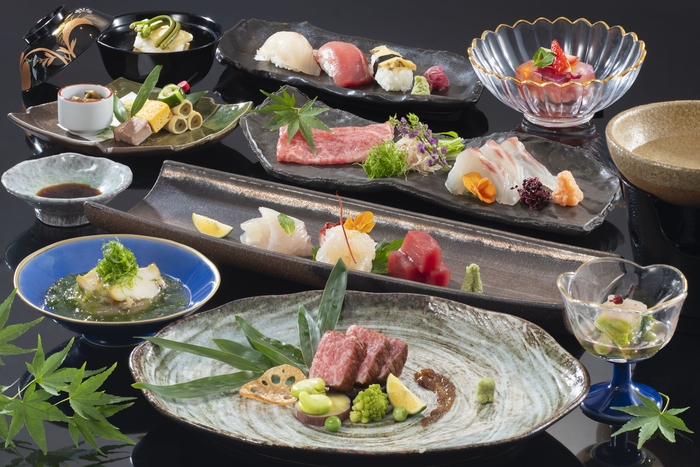 旬の食材を堪能できる会席料理